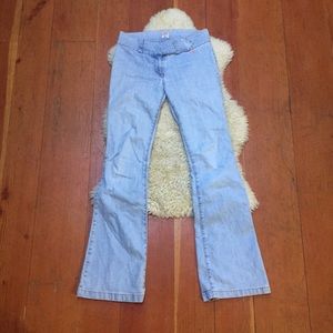 Miss Sixty Vintage Bell Zipper Jeans Low Rise 27